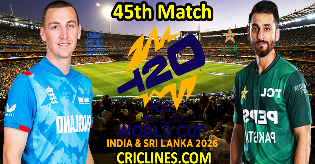 England vs Pakistan-Today Match Prediction-Dream11-ICC T20 World Cup 2026-45th Match-Who Will Win