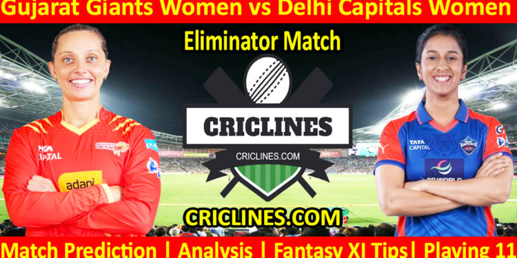 GGW vs DCW-Today Match Prediction-WPL T20 2026-Eliminator Match-Dream11-Who Will Win