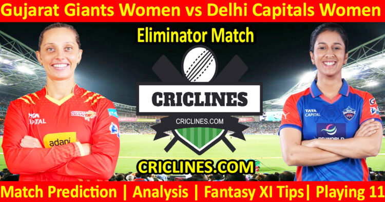 GGW vs DCW-Today Match Prediction-WPL T20 2026-Eliminator Match-Dream11-Who Will Win