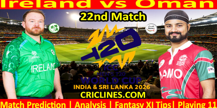 IRE vs MNA-Today Match Prediction-Dream11-ICC T20 World Cup 2026-22nd Match-Who Will Win
