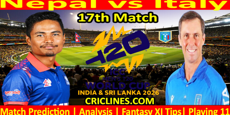 NEP vs ITA-Today Match Prediction-Dream11-ICC T20 World Cup 2026-17th Match-Who Will Win
