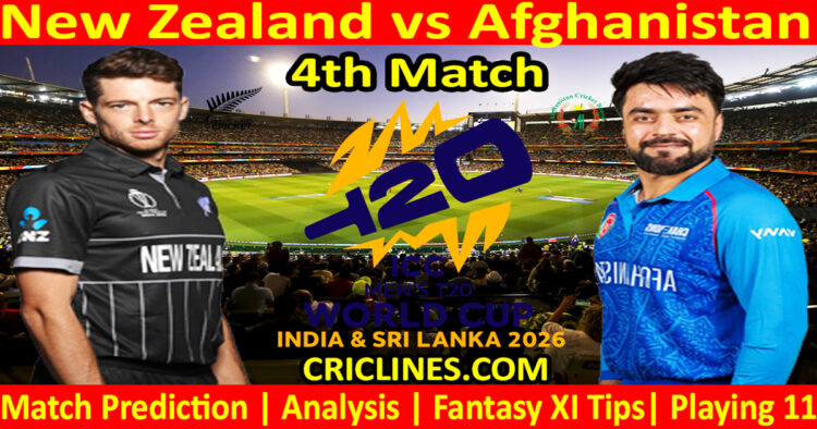 NZ vs AFG-Today Match Prediction-Dream11-ICC T20 World Cup 2026-4th Match-Who Will Win