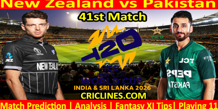 NZ vs PAK-Today Match Prediction-Dream11-ICC T20 World Cup 2026-41st Match-Who Will Win
