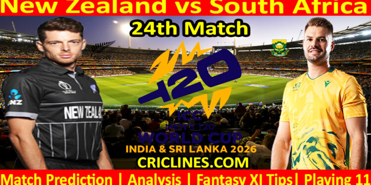 NZ vs SA-Today Match Prediction-Dream11-ICC T20 World Cup 2026-24th Match-Who Will Win