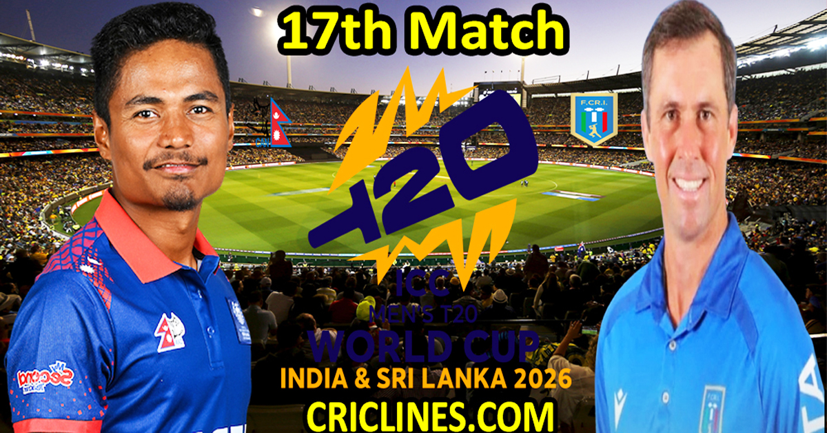 Nepal vs Italy-Today Match Prediction-Dream11-ICC T20 World Cup 2026-17th Match-Who Will Win