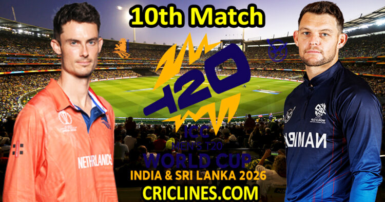 Netherlands vs Namibia-Today Match Prediction-Dream11-ICC T20 World Cup 2026-10th Match-Who Will Win