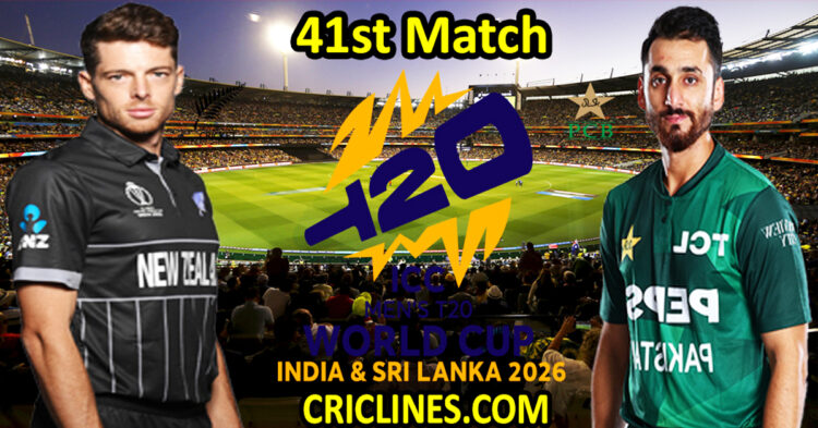 New Zealand vs Pakistan-Today Match Prediction-Dream11-ICC T20 World Cup 2026-41st Match-Who Will Win