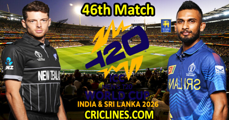New Zealand vs Sri Lanka-Today Match Prediction-Dream11-ICC T20 World Cup 2026-46th Match-Who Will Win
