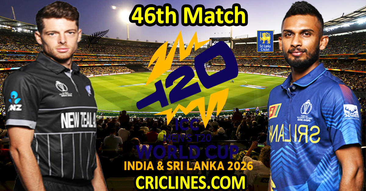 New Zealand vs Sri Lanka-Today Match Prediction-Dream11-ICC T20 World Cup 2026-46th Match-Who Will Win