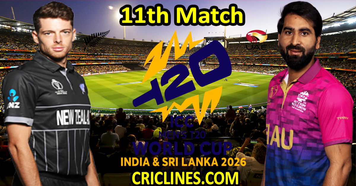New Zealand vs United Arab Emirates-Today Match Prediction-Dream11-ICC T20 World Cup 2026-11th Match-Who Will Win