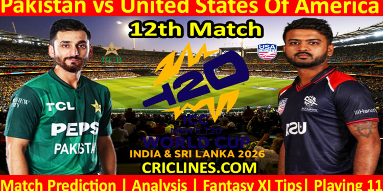 PAK vs USA-Today Match Prediction-Dream11-ICC T20 World Cup 2026-12th Match-Who Will Win