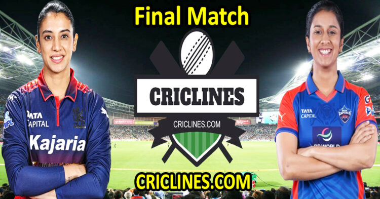 Royal Challengers Bengaluru Women vs Delhi Capitals Women-Today Match Prediction-WPL T20 2026-Final Match-Dream11-Who Will Win