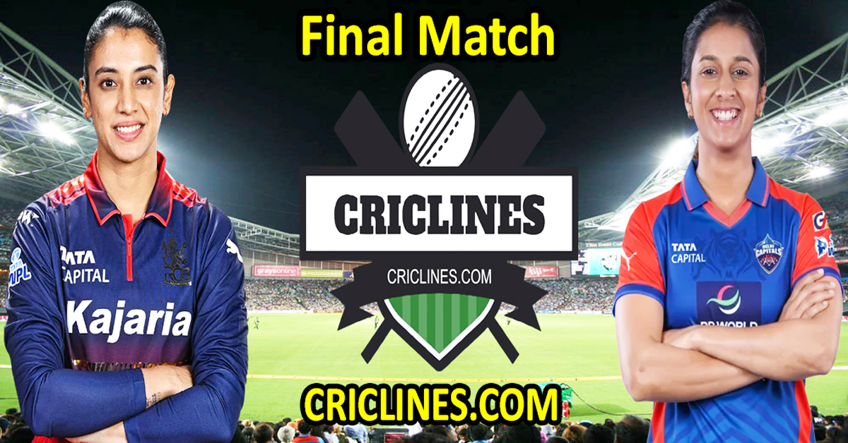 Royal Challengers Bengaluru Women vs Delhi Capitals Women-Today Match Prediction-WPL T20 2026-Final Match-Dream11-Who Will Win