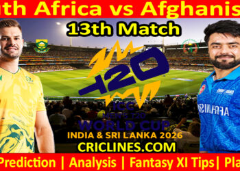 SA vs AFG-Today Match Prediction-Dream11-ICC T20 World Cup 2026-13th Match-Who Will Win
