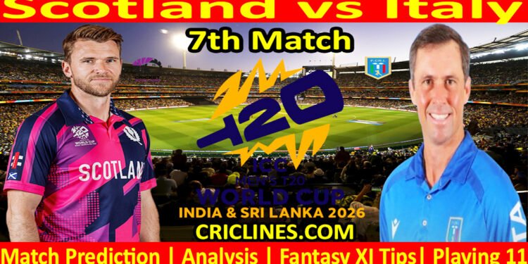 SCO vs ITA-Today Match Prediction-Dream11-ICC T20 World Cup 2026-7th Match-Who Will Win