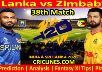 SL vs ZIM-Today Match Prediction-Dream11-ICC T20 World Cup 2026-38th Match-Who Will Win