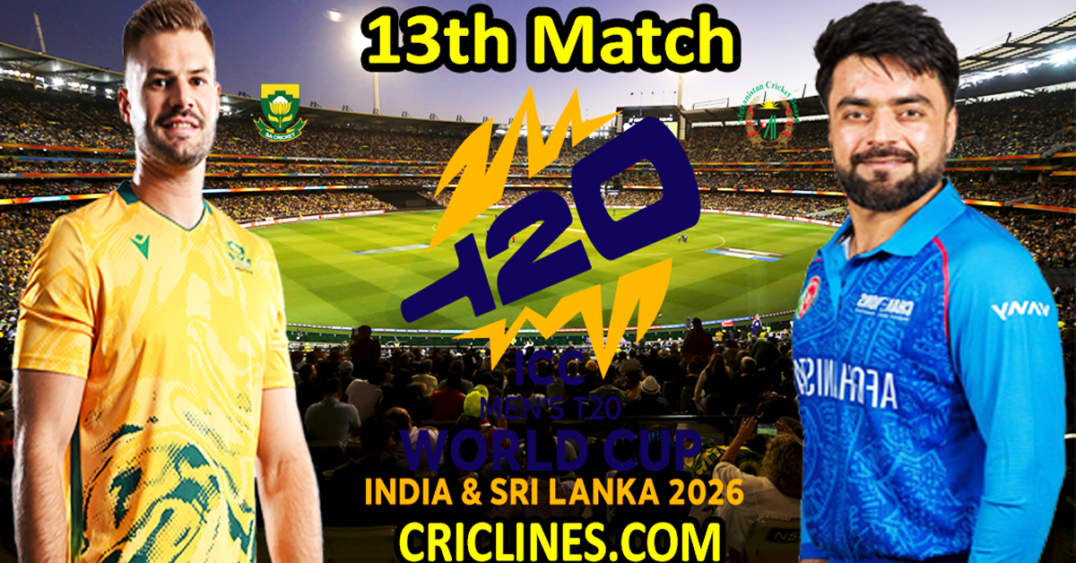 South Africa vs Afghanistan-Today Match Prediction-Dream11-ICC T20 World Cup 2026-13th Match-Who Will Win
