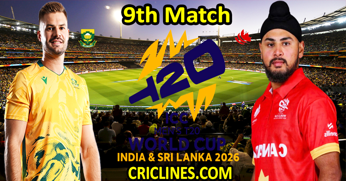 South Africa vs Canada-Today Match Prediction-Dream11-ICC T20 World Cup 2026-9th Match-Who Will Win