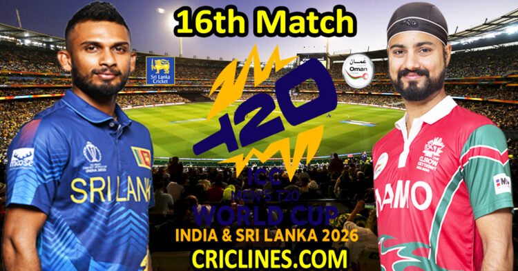Sri Lanka vs Oman-Today Match Prediction-Dream11-ICC T20 World Cup 2026-16th Match-Who Will Win