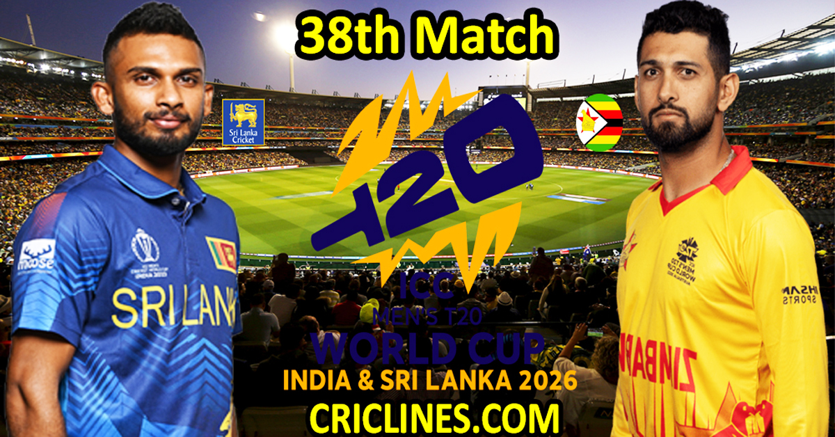 Sri Lanka vs Zimbabwe-Today Match Prediction-Dream11-ICC T20 World Cup 2026-38th Match-Who Will Win