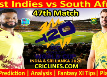 WI vs SA-Today Match Prediction-Dream11-ICC T20 World Cup 2026-47th Match-Who Will Win