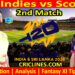 WI vs SCO-Today Match Prediction-Dream11-ICC T20 World Cup 2026-2nd Match-Who Will Win