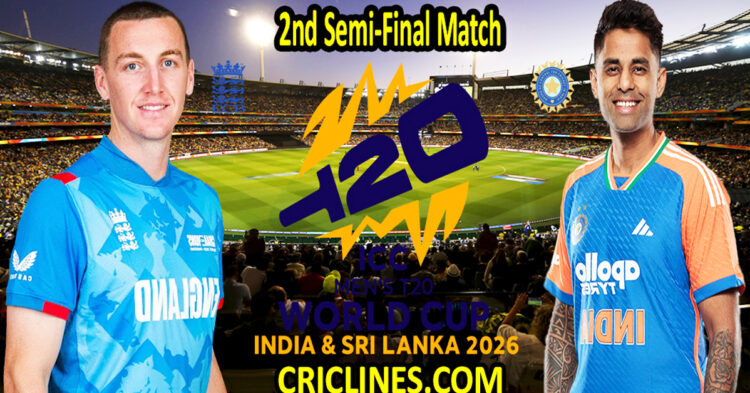 England vs India-Today Match Prediction-Dream11-ICC T20 World Cup 2026-2nd Semi-Final Match-Who Will Win