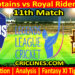 INDC vs RRP-Today Match Prediction-Dream11-Legend League 2026-LLC T20-11th Match-Who Will Win