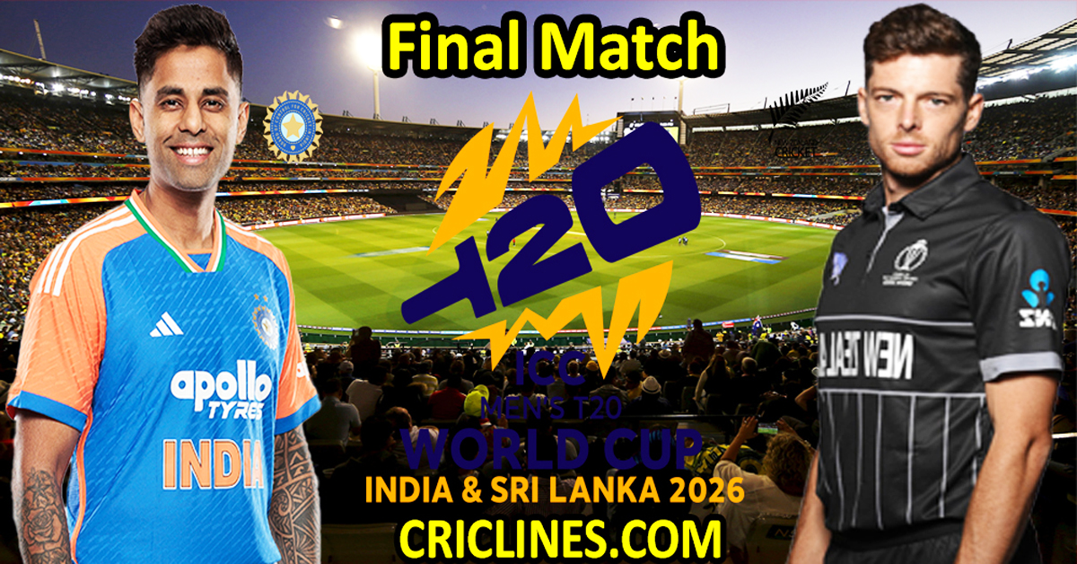 India vs New Zealand-Today Match Prediction-Dream11-ICC T20 World Cup 2026-Final Match-Who Will Win