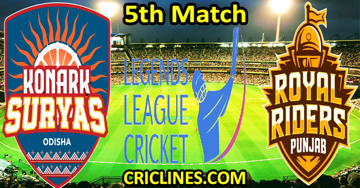 Konark Suryas Odisha vs Royal Riders Punjab-Today Match Prediction-Dream11-Legend League 2026-LLC T20-5th Match-Who Will Win