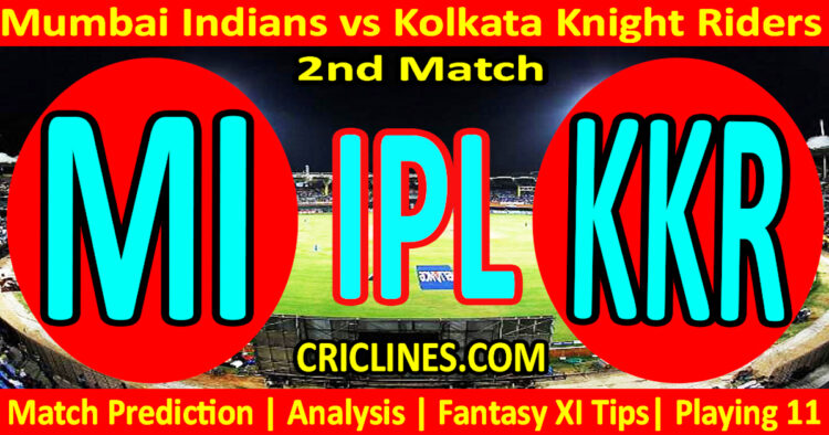MI vs KKR-Today Match Prediction-IPL Match Today 2026-2nd Match-Venue Details-Dream11-Toss Update-Who Will Win