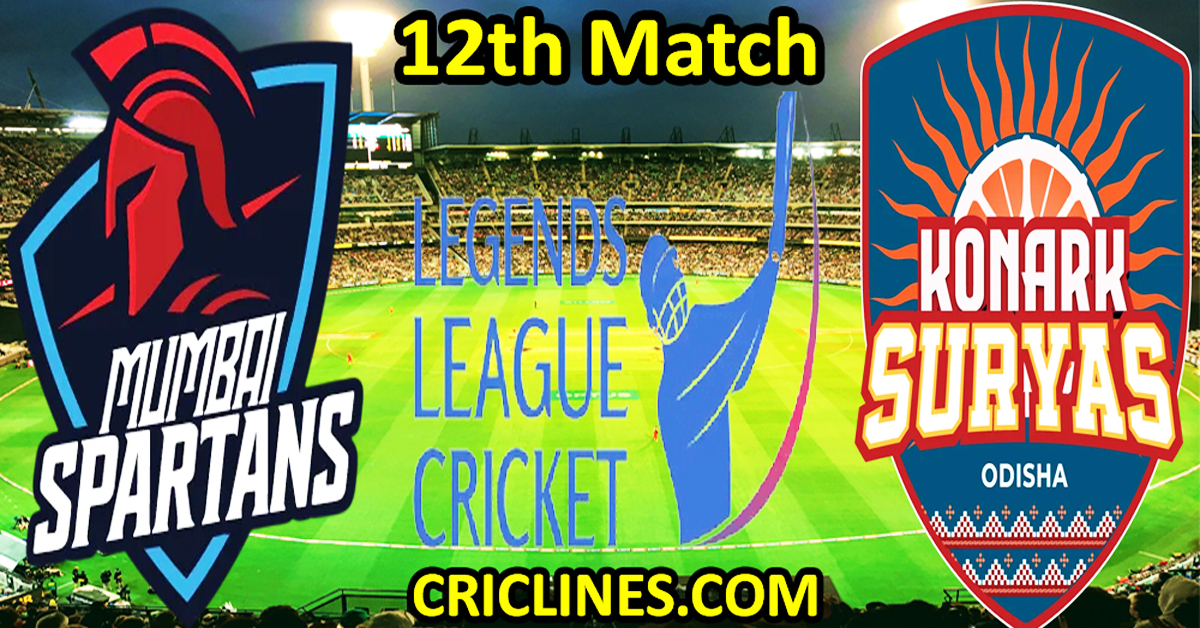 Mumbai Spartans vs Konark Suryas Odisha-Today Match Prediction-Dream11-Legend League 2026-LLC T20-12th Match-Who Will Win