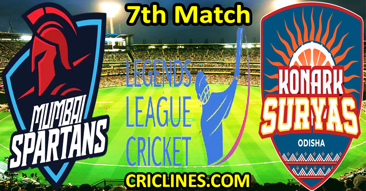 Mumbai Spartans vs Konark Suryas Odisha-Today Match Prediction-Dream11-Legend League 2026-LLC T20-7th Match-Who Will Win