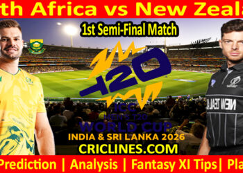 SA vs NZ-Today Match Prediction-Dream11-ICC T20 World Cup 2026-1st Semi-Final Match-Who Will Win