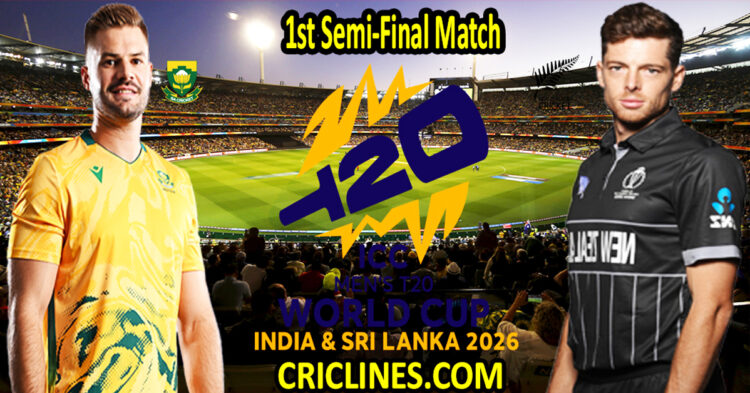 South Africa vs New Zealand-Today Match Prediction-Dream11-ICC T20 World Cup 2026-1st Semi-Final Match-Who Will Win