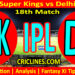 CSK vs DC-Today Match Prediction-IPL Match Today 2026-18th Match-Venue Details-Dream11-Toss Update-Who Will Win
