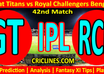 GT vs RCB-Today Match Prediction-IPL Match Today 2026-42nd Match-Venue Details-Dream11-Toss Update-Who Will Win