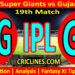 LSG vs GT-Today Match Prediction-IPL Match Today 2026-19th Match-Venue Details-Dream11-Toss Update-Who Will Win