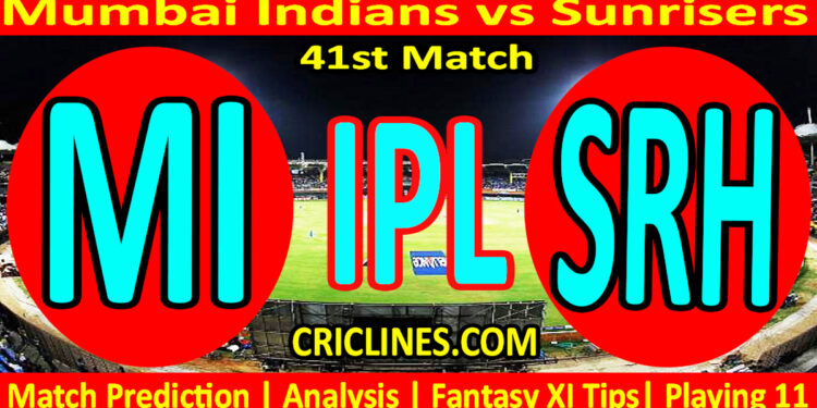 MI vs SRH-Today Match Prediction-IPL Match Today 2026-41st Match-Venue Details-Dream11-Toss Update-Who Will Win