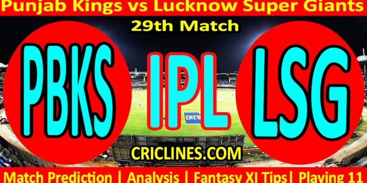 PBKS vs LSG-Today Match Prediction-IPL Match Today 2026-29th Match-Venue Details-Dream11-Toss Update-Who Will Win