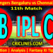 RCB vs CSK-Today Match Prediction-IPL Match Today 2026-11th Match-Venue Details-Dream11-Toss Update-Who Will Win