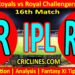 RR vs RCB-Today Match Prediction-IPL Match Today 2026-16th Match-Venue Details-Dream11-Toss Update-Who Will Win