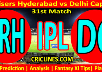 SRH vs DC-Today Match Prediction-IPL Match Today 2026-31st Match-Venue Details-Dream11-Toss Update-Who Will Win