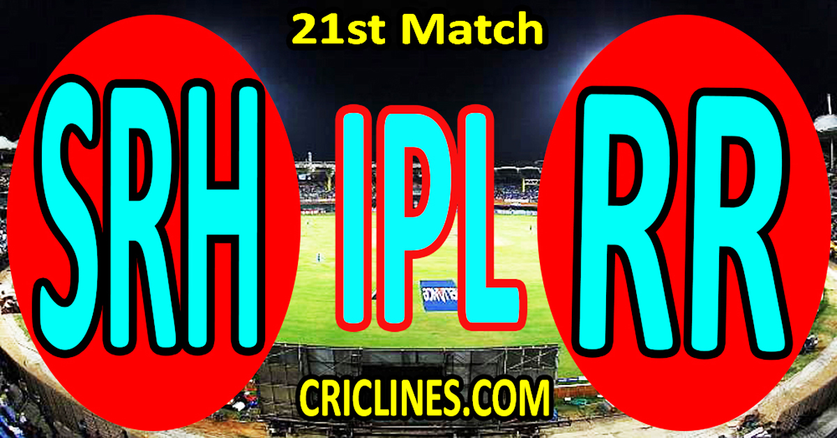 Sunrisers Hyderabad vs Rajasthan Royals-Today Match Prediction-IPL Match Today 2026-21st Match-Venue Details-Dream11-Toss Update-Who Will Win
