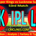 CSK vs LSG-Today Match Prediction-IPL Match Today 2026-53rd Match-Venue Details-Dream11-Toss Update-Who Will Win