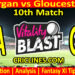 GLA vs GLO-Today Match Prediction-Vitality T20 Blast 2026-Dream11-10th Match-Venue Details-Toss Update-Who Will Win