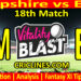 HAM vs ESS-Today Match Prediction-Vitality T20 Blast 2026-Dream11-18th Match-Venue Details-Toss Update-Who Will Win