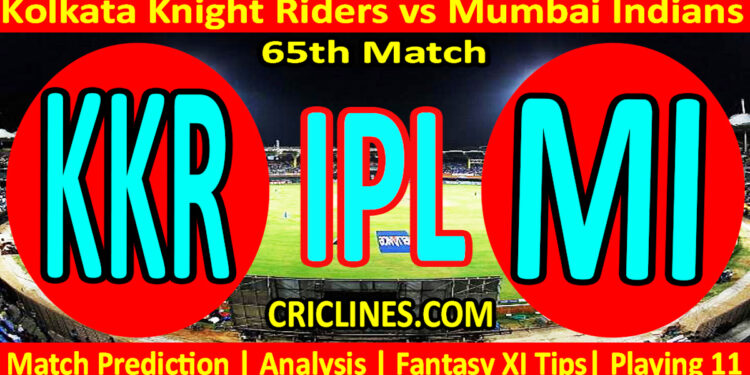 KKR vs MI-Today Match Prediction-IPL Match Today 2026-65th Match-Venue Details-Dream11-Toss Update-Who Will Win