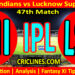 MI vs LSG-Today Match Prediction-IPL Match Today 2026-47th Match-Venue Details-Dream11-Toss Update-Who Will Win