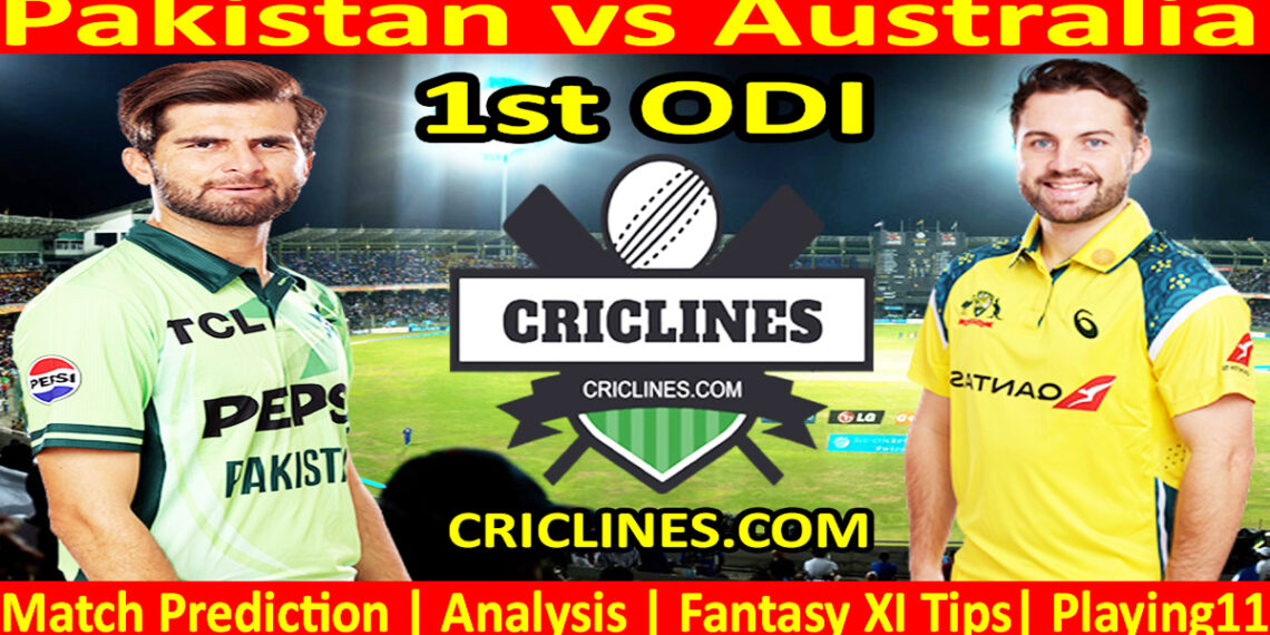 PAK vs AUS-Today Match Prediction-1st ODI-2026-Who Will Win Today